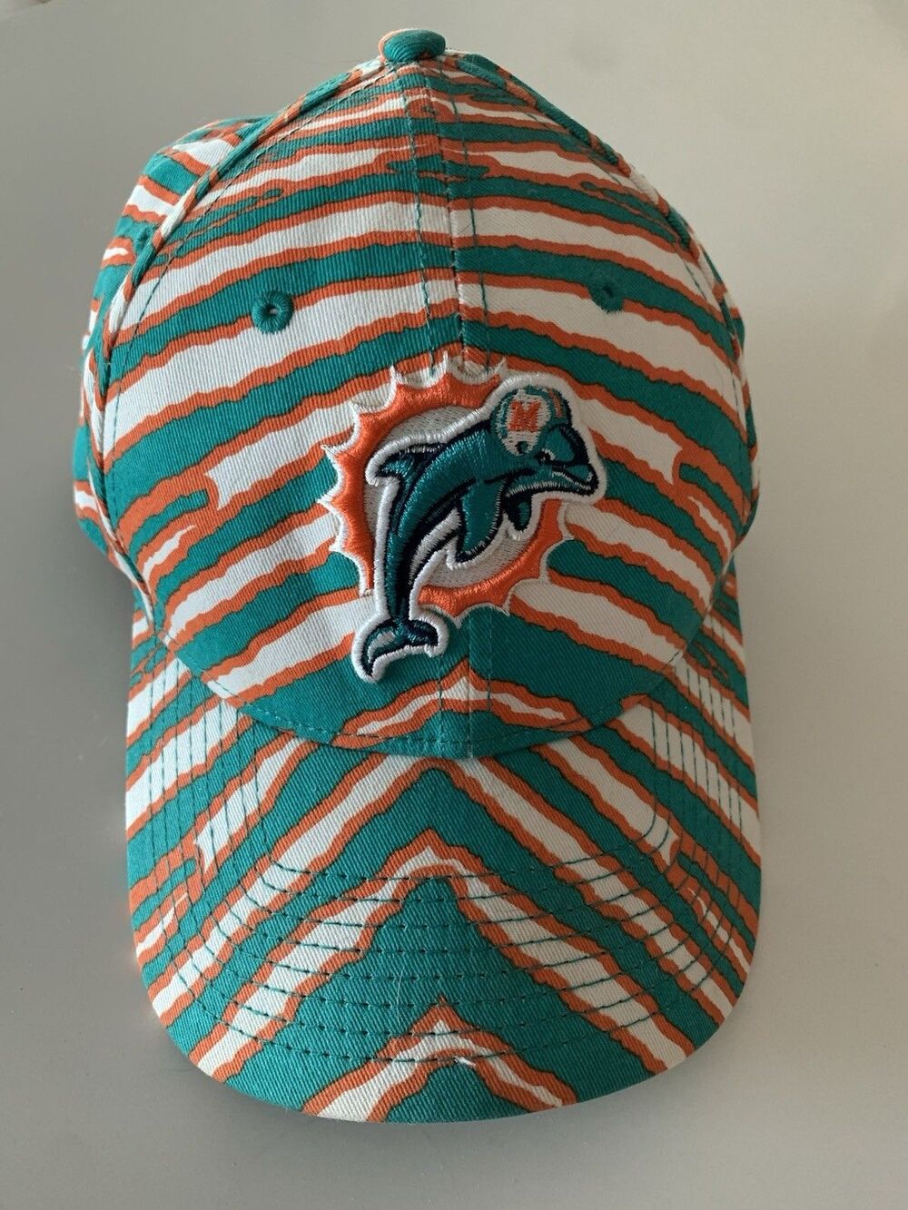 Miami Dolphins Zebra snapback hat NFL Zubaz brand